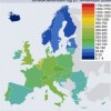 �b�afj�ldi � km2 � 27 ESB-l�ndum, ums�knarl�ndum og EFTA-l�ndum 2008