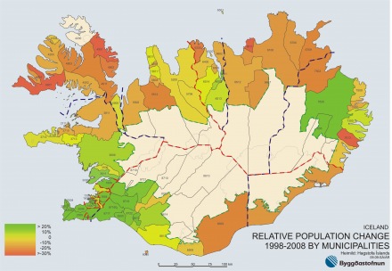 Population by municipalities 1998-2008