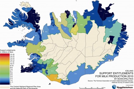 Support entitlements for milk production 2010