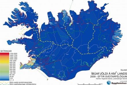 �b�afj�ldi � ferk�l�metra lands 2009 - Eftir sveitarf�l�gum