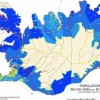 Population pr. km2 2009 below 200M o.s. by municipalities