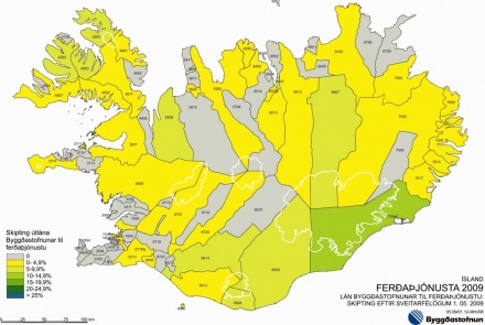 Lán til ferðaþjónustu í lok árs 2009