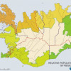 Relative population changes by regions 1996-2006