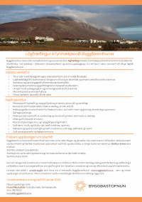 L�gfr��ingur � fyrirt�kjasvi�i Bygg�astofnunar