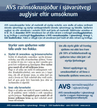 AVS - rannsknarsjur  sjvartvegi - auglsir eftir umsknum