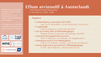 Eflum atvinnulíf á Austurlandi