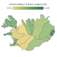 Atvinnutekjur aftur  fyrra horf eftir samdrtt 2020